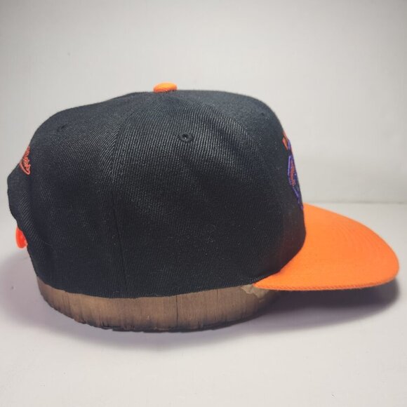Phoenix Suns Hat Cap Two-tone Black & Orange Hook & Loop Mitchell & Ness NBA - Picture 6 of 11